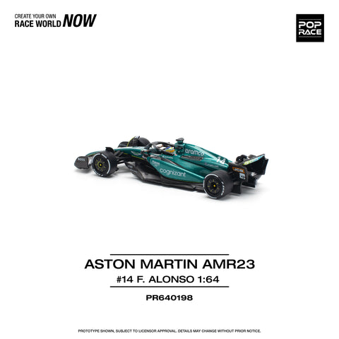 ASTON MARTIN AMR23 F1 #14 F. ALONSO Pop Race - Big J's Garage