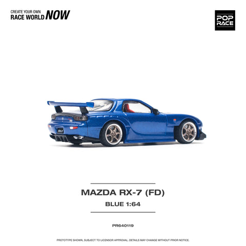 Mazda RX-7 (FD3S) Re-Amemiya Widebody Metallic Blue Pop Race - Big J's Garage