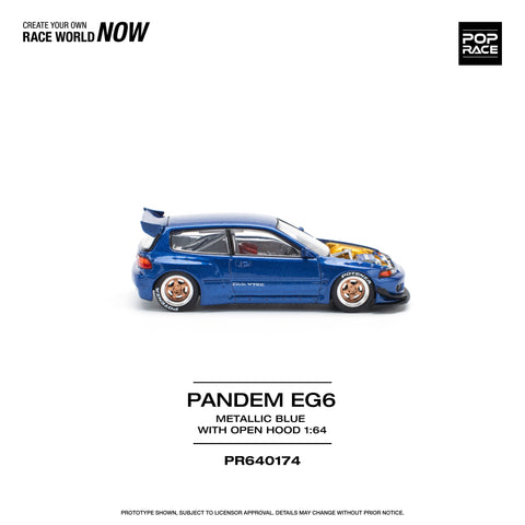 PANDEM CIVIC EG6 METALLIC BLUE Pop Race - Big J's Garage