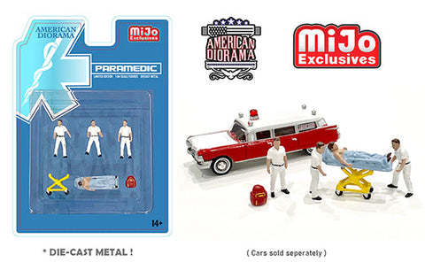 American Diorama 1:64 Mijo Exclusives Figures Paramedic Set Limited edition Big J's Garage