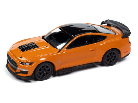 2021 Ford Mustang Shelby GT500 Carbon Fiber Track Pack Twister Orange w/Black Roof Auto World