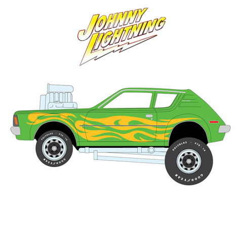 1971 AMC Gremlin Zingers Metallic Lime Green Johnny Lightning - Big J's Garage