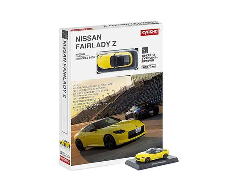 Nissan Fairlady Z Limited Edition Yellow Mini Car & Book Kyosho - Big J's Garage