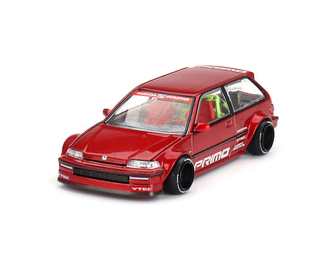 Honda Civic (EF) M Red Kaido Works V2 Kaido House x Mini GT - Big J's Garage