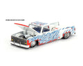 Chevrolet Silverado Dually on Fire V2 White With Flames Kaido House x Mini GT - Big J's Garage