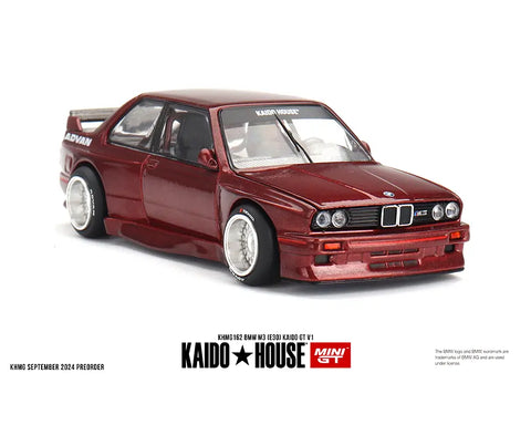 BMW M3 E30 Kaido GT V1 M Red Kaido House x Mini GT - Big J's Garage