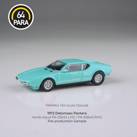 1974 De Tomaso Pantera Verde Aqua Para 64 - Big J's Garage