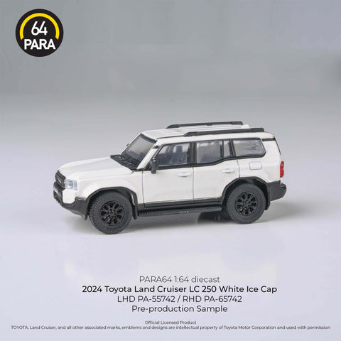 2024 Toyota Land Cruiser 250 Prado White Ice Cap LHD Para 64 - Big J's Garage