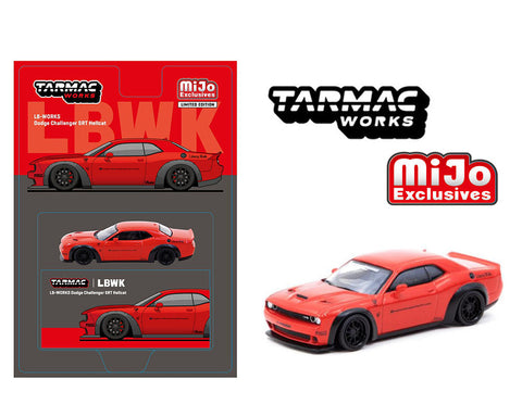 Dodge Challenger SRT Hellcat LB-WORKS Red Tarmac Works Mijo Exclusive