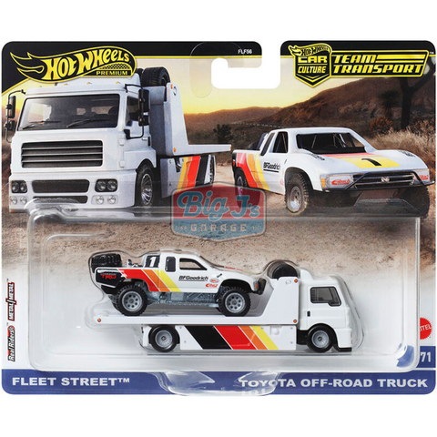 Toyota Off-Road Truck Fleet Street Team Transport Hot Wheels Team Transport Assortment D 2024 Sealed Case Of 4 - Big J's Garage