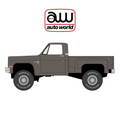 1981 Chevrolet Silverado Stepside 10 4x4 Gunmetal Grey Auto World - Big J's Garage