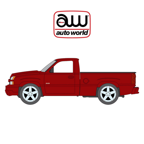 (January 2025) 2005 Chevy Silverado SS Clone Single Cab Cateye Candy Apple Red Metallic Auto World