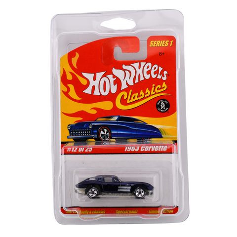 1963 Corvette Classics Hot Wheels In Sterling Protector - Big J's Garage