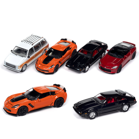 Auto World Premium 6 Car Assortment (Sealed Case) 2024 Release 2 Mix A - Big J's Garage