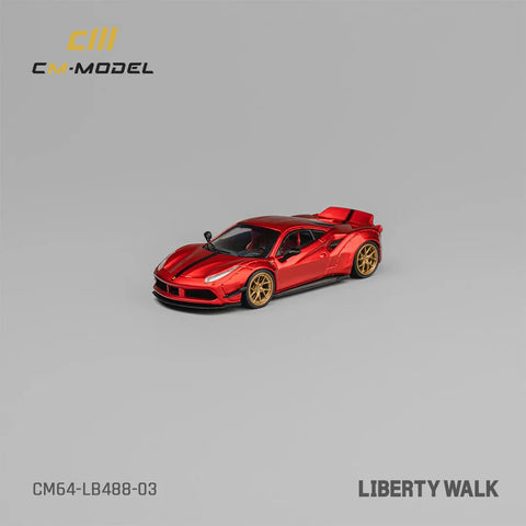 Ferrari LB488 Widebody LM Liberty Walk Limited Edition 1:64 CM Model - Big J's Garage