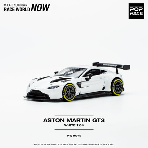 Aston Martin GT3 White Pop Race - Big J's Garage