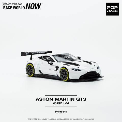 Aston Martin GT3 White Pop Race - Big J's Garage