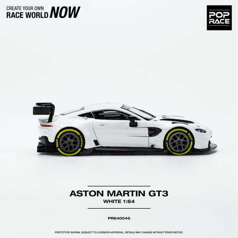 Aston Martin GT3 White Pop Race - Big J's Garage