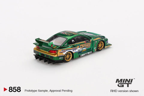 Nissan LB-Super Silhouette S15 SILVIA LBWK 2024 Fausto Racing Mini GT - Big J's Garage