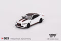 BMW M4 CSL Alpine White Mini GT Mijo Exclusives - Big J's Garage