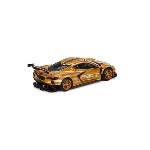 Chevrolet C8.R Stars and Stripes 2023 Gold and Silver Mini GT Mijo Exclusive - Big J's Garage