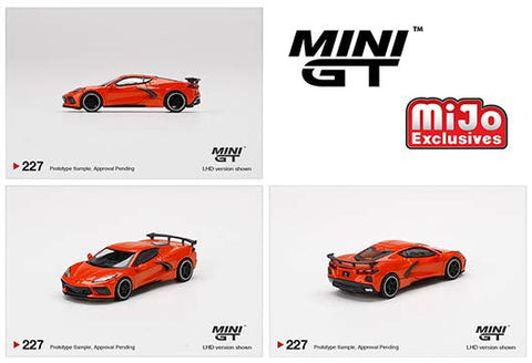 Chevrolet Corvette Stingray C8 Sebring Orange Mini GT Mijo Exclusive - Big J's Garage