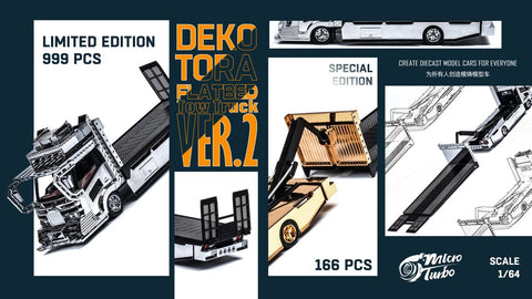 Dekotora Flatbed Tow Truck Hauler Version 2 Micro Turbo - Big J's Garage