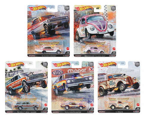 Drag Strip Hot Wheels Car Culture 5-Car Assortment - Big J's Garage