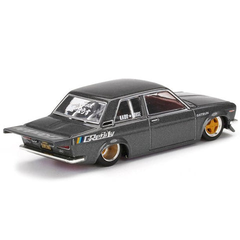 Greddy Datsun 510 Pro Street Kaido House x Mini GT Gunmetal Grey - Big J's Garage