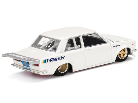 Greddy Datsun 510 Pro Street Kaido House x Mini GT Pearl White - Big J's Garage