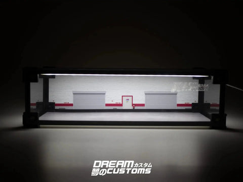 Hako 2.0 Diorama Acrylic Lightbox Display Car Workshop Dream Customs - Big J's Garage