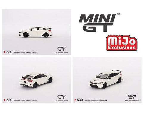 Honda Civic Type R Championship 2023 White Mini GT Mijo Exclusive - Big J's Garage