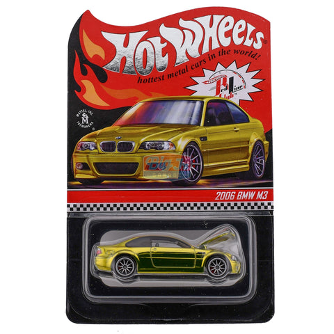 Hot Wheels RLC 2006 BMW M3 Gold Red Line Club (10,936/20,000) - Big J's Garage