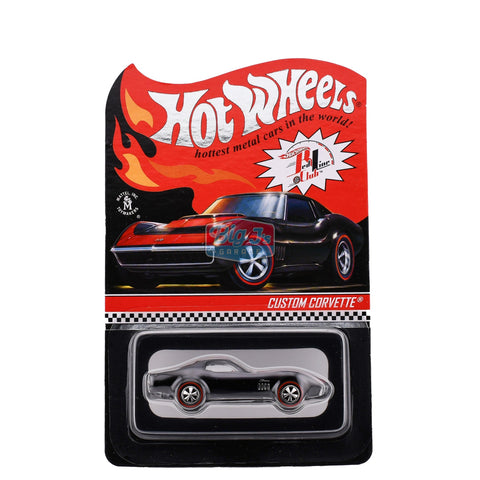 Hot Wheels RLC 68 Custom Corvette Stingray 2022 - Black (#11,601/25,000) - Big J's Garage