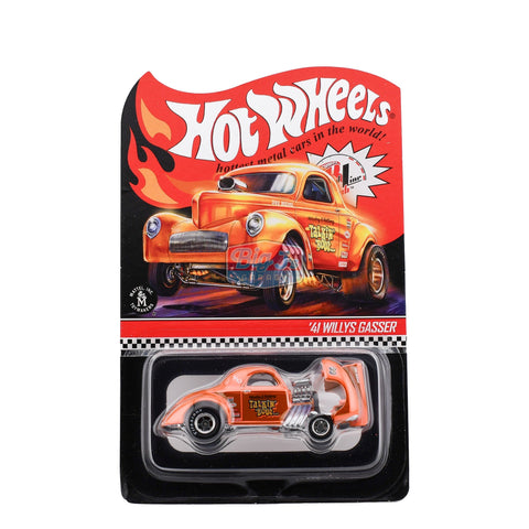 Hot Wheels RLC Red Line Club '41 Willys Gasser - Talkin Bout - Orange (#4225/10,000) - Big J's Garage