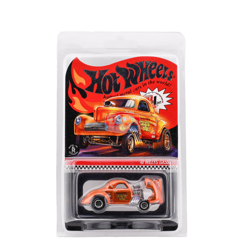 Hot Wheels RLC Red Line Club '41 Willys Gasser - Talkin Bout - Orange (#4225/10,000) - Big J's Garage