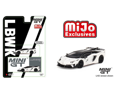 Lamborghini Aventador GT EVO LB Works White Mini GT Mijo Exclusive - Big J's Garage