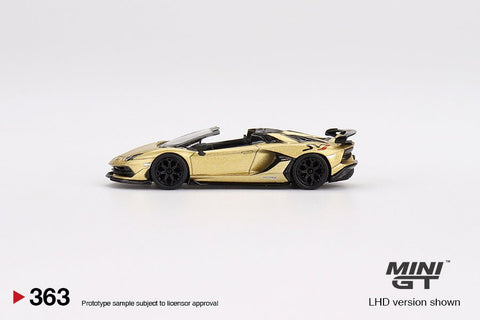 Lamborghini Aventador SVJ Roadster Oro Elios Mini GT Mijo Exclusive - Big J's Garage