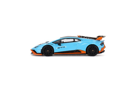 Lamborghini Huracan STO Blu Laufey Mini GT Mijo Exclusive - Big J's Garage