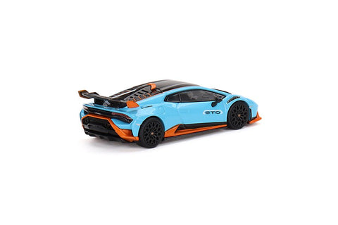 Lamborghini Huracan STO Blu Laufey Mini GT Mijo Exclusive - Big J's Garage