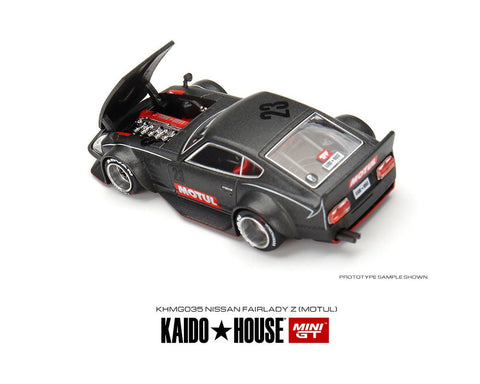 Nissan Fairlady Z Motul Z Advan V1 Matte Black Kaido House x Mini GT - Big J's Garage