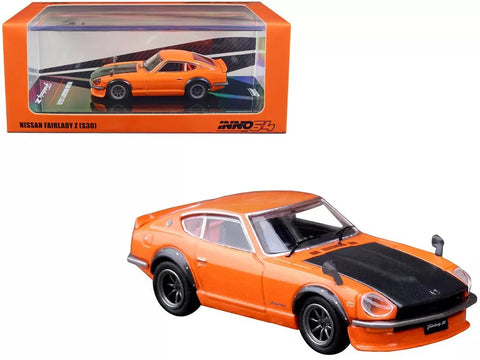 Nissan Fairlady Z S30 Orange with Carbon Hood Inno 64 - Big J's Garage