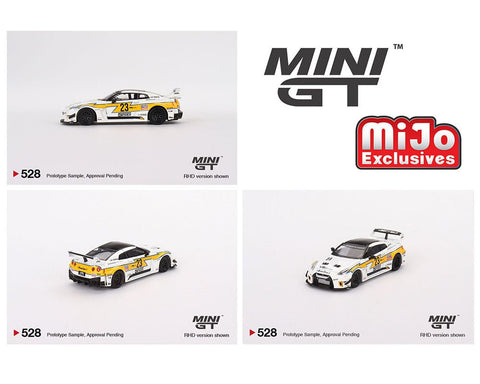 Nissan LB-Silhouette WORKS GT 35GT-RR Ver.1 LB Racing White Mini GT Mijo Exclusive - Big J's Garage