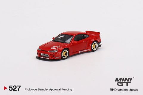 Nissan Silvia (S15) Rocket Bunny Red Mini GT Mijo Exclusive - Big J's Garage