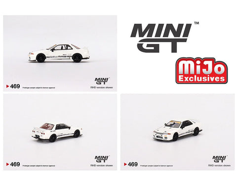 Nissan Skyline GT-R VR32 Top Secret White Mini GT Mijo Exclusive - Big J's Garage