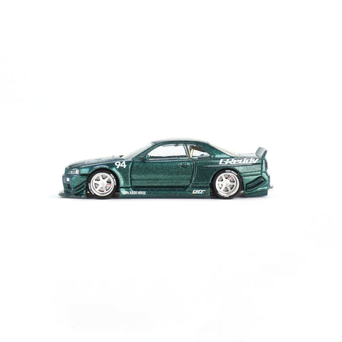 Nissan Skyline GT-R(R34) Kaido Works Greddy V1 Kaido House x Mini GT - Big J's Garage