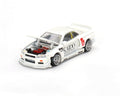 Nissan Skyline GT-R(R34) White Kaido House x Mini GT - Big J's Garage