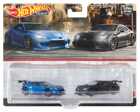 Pandem Subaru BRZ & Lexus RCF GT3 2 Pack Hot Wheels Car Culture - Big J's Garage