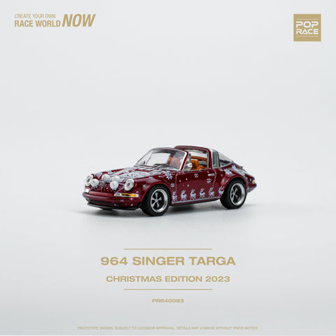 Porsche Singer Targa Christmas Red Pop Race - Big J's Garage