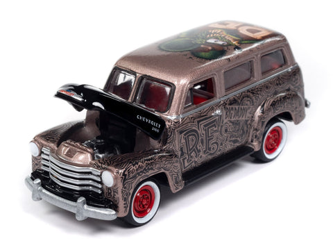 1950 Chevy Suburban Rat Fink Bronze Metallic & Black Johnny Lightning